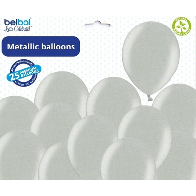Belbal Balónek stříbrný metalický 061