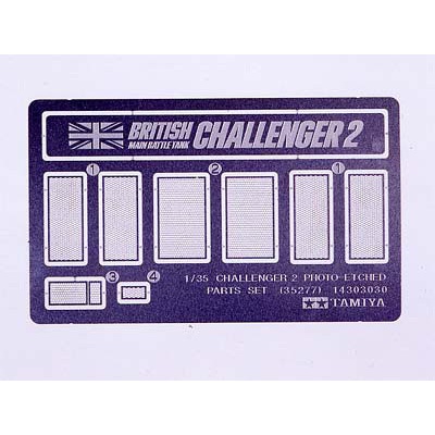 Tamiya Chalenger 2 Photo Etched Parts Set 1:35