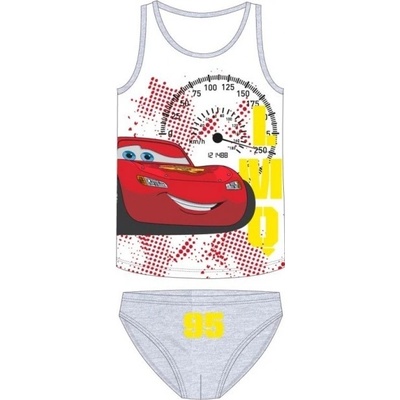 E plus M chlapčenské bavlnené spodné prádlo Blesk McQueen 95 Autá Cars Pixar šedé