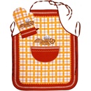 Forbyt Zástěra a chňapka Pečivo komplet hnědé