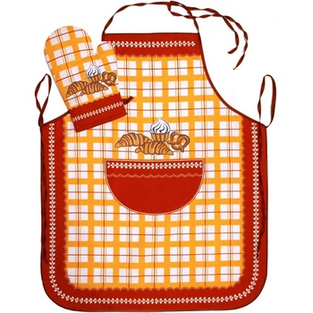 Forbyt Zástěra a chňapka Pečivo komplet hnědé