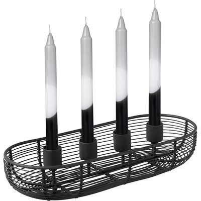 Villeroy & Boch Adventný veniec, oválny, čierny Christmas Chic
