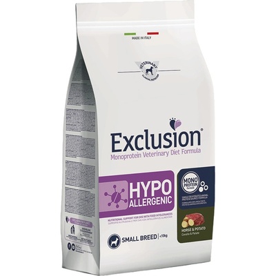 Exclusion SMALL BREED hypoalergénne granule konské mäso/zemiaky 2 kg