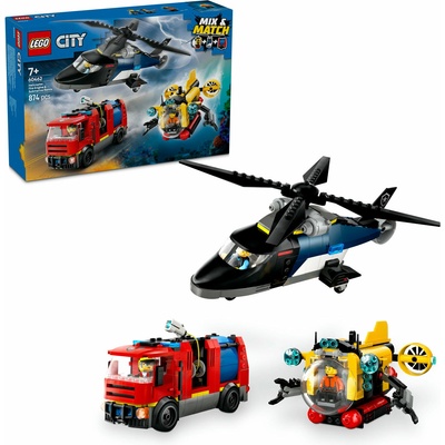 LEGO® City - Helicopter, Fire Truck & Submarine Remix (60462)