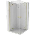 Mexen Mist-H Duo окачена душ кабина 120 x 120 см, прозрачна, златна - 8A5-120L-120P-50-00 (8A5-120L-120P-50-00)