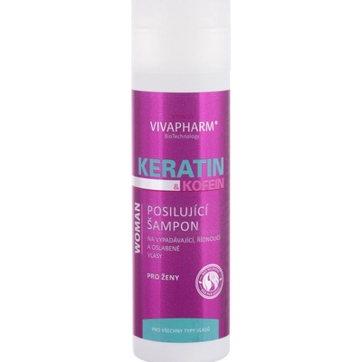 Vivaco kofeínový šampón s keratínom 200 ml