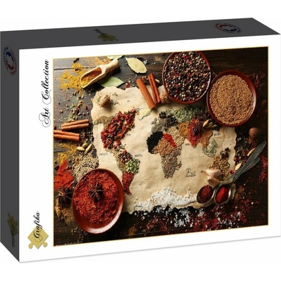 Grafika World map in Spices 2000 dielov