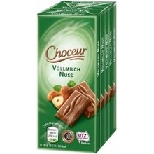 Choceur čokolády mléčné s oříšky 5 x 40 g