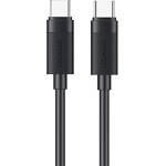USAMS Кабел за данни USAMS U94 Type-C - Type-C, 100 см, ЧЕРЕН SJ780USB01 (SJ780USB01)