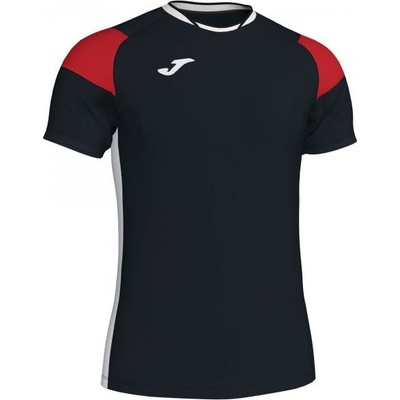 Joma Futbalový dres T-SHIRT CREW III BLACK-RED-WHITE S/S