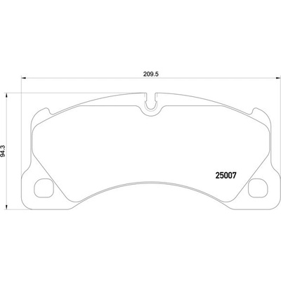 Sada brzdových platničiek kotúčovej brzdy BREMBO P 65 021