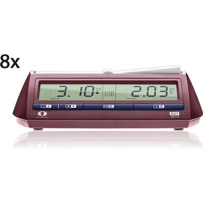 Digitálne šachové hodiny; 8x DGT 2010