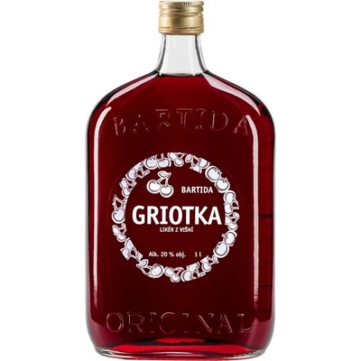 Bartida originál Griotka višňový likér 20% 1 l (čistá fľaša)