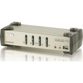 Aten CS-1734BC KVM přepínač USB Hub, OSD, 4PC audio+USB-PS/2