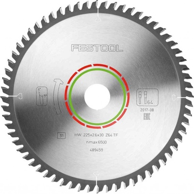 Festool peciálny pílový kotúč 225x2,6x30 TF64 489459