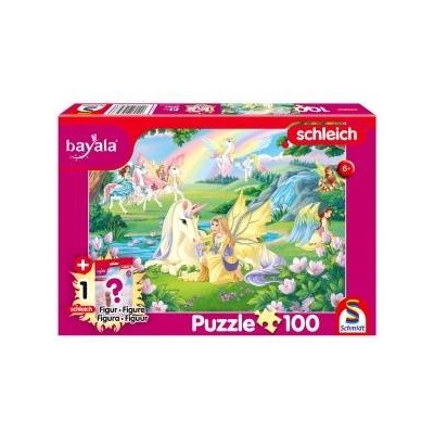 Schmidt Spiele Puzzle 100 Magiczne jednorożce + figurka G3