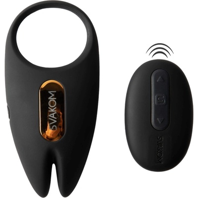 SVAKOM Winni 2 - интелигентен вибриращ пенис-пръстен с радио (черен)