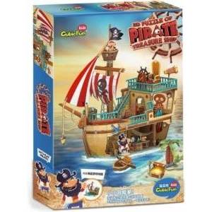 CubicFun Cubicfun Puzzle 3D Pirate Ship With Treasure P832