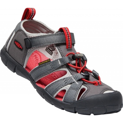 Keen sandále Seacamp II CNX K detské topánky sivá/červená