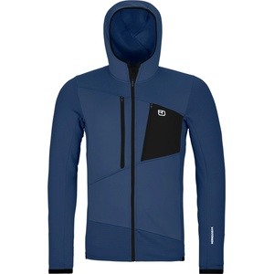 Ortovox Мъжко вълнено яке Ortovox Fleece Grid Hoody Fleece jacket - Blue Nunatak - размер XXL (005-5246-1015)