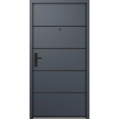 CKdveře bezpečnostní vchodové Blackline antracit M02 88 x 200 cm Levé ven