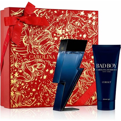 Carolina Herrera Bad Boy Cobalt EDP 100 ml + sprchový gél 100 ml