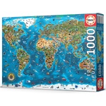 Educa Пъзел Educa от 1000 части - Чудесата на света (EDU19022)