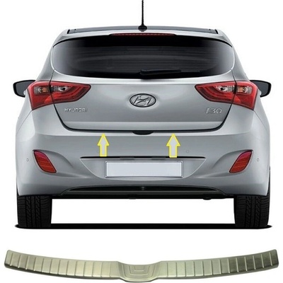Nerez kryt hrany zadního nárazníku Hyundai 30 2012-2016 HTB