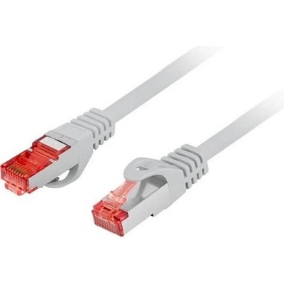 Lanberg PCF6-10CU-0050-S Patch, CAT 6 S-FTP, AWG 26/7, LSZH, měď, 0,5m, šedý