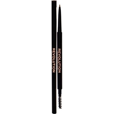 Makeup Revolution London Precise Brow Pencil молив за вежди с четка 0.05 гр цвят кафява