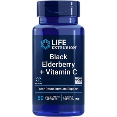 Life Extension Black Elderberry + Vitamin C [60 капсули]