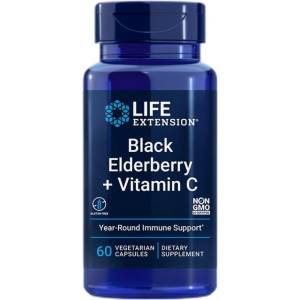Life Extension Black Elderberry + Vitamin C [60 капсули]