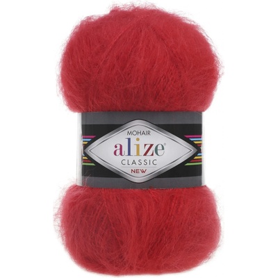 Alize Mohair classic 56 červená