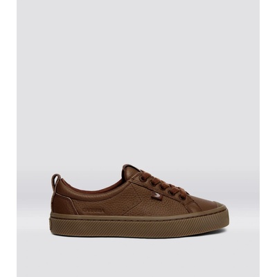 Cariuma OCA Low Gum Downtown Brown Premium Leather Sneaker