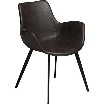 DAN-FORM Denmark Тъмносив тапициран трапезен стол с подлакътници Hype - DAN-FORM Denmark (100690820)