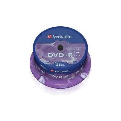 Verbatim DVD+R, 4.7 GB, 16x, AZO покритие, 25 броя в шпиндел, office1_2065220057