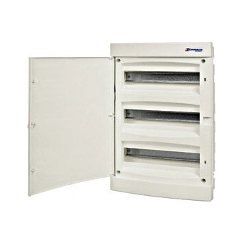 Schrack Табло апартаментно за мазилка 54 модула, 3х18, бяла врата - Schrack (BK080057)