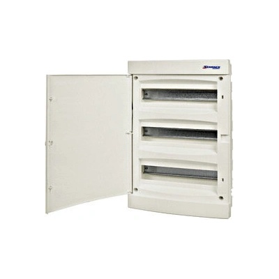 Schrack Табло апартаментно за мазилка 54 модула, 3х18, бяла врата - Schrack (BK080057)