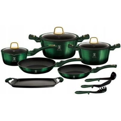 BerlingerHaus Sada hrnců Emerald Metallic hliníková 12 ks