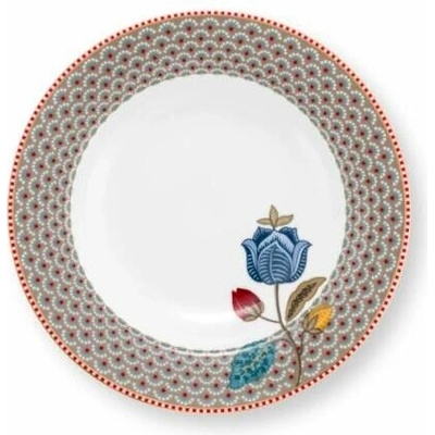 Pip Studio Blooming Tales talíř 21,5 cm, khaki