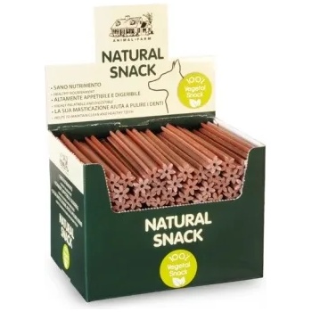 Camon Spazzolini Natural Snack - червен, дентален снакс, лакомство за кучета, 3 броя х 24 см