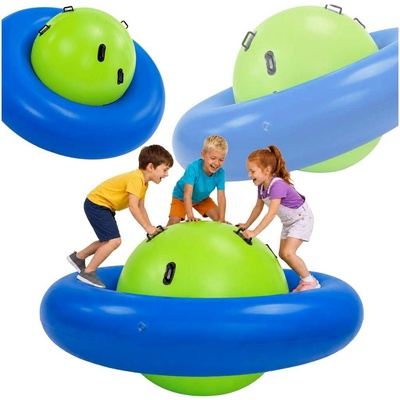 KIK Záhradná nafukovacia veľký skákací balančný set (3 osoby)