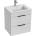 Jika H4536121763001 - Шкаф за баня с мивка CUBE 60, 7x55 см, бял (LF0086)