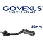GOMEXUS Единична дръжка с ръкохватка (ноб) Gomexus Light Game CraftFin-45 Carbon Handle Black LMY45-ZF18 Риболовна макара