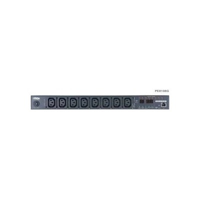 ATEN 8-Port Intelligent 1U ECO Power Distribution Unit (PDU), Metered & Switched by Outlet (8 x C13) 10Amp