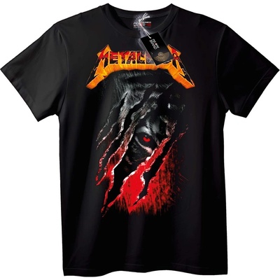 NOONEBRAND Тениска Метален Вълк - 2XL, Black