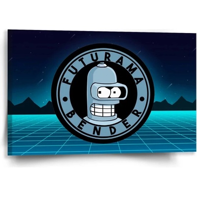Sablio Obraz Futurama Bender Štvrtá dimenzia - 60x40 cm