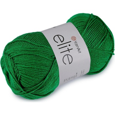Pletací příze Elite 100 g Varianta: 9 (846) zelená, Balení: 1 ks 61629/160037/286332