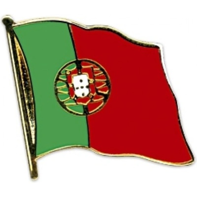 Odznak (pins) 20mm vlajka Portugalsko - farebný