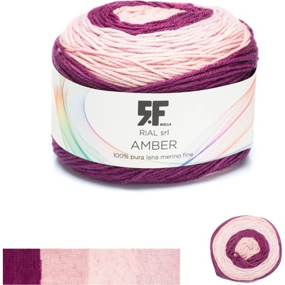 Merino vlna Rial Filati Amber vínovorůžová